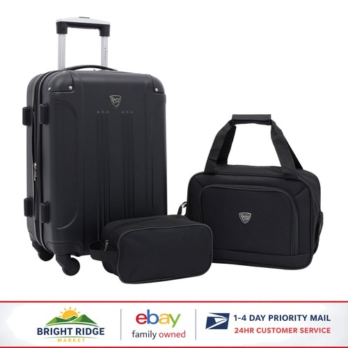 Durable black hardside luggage - durable,