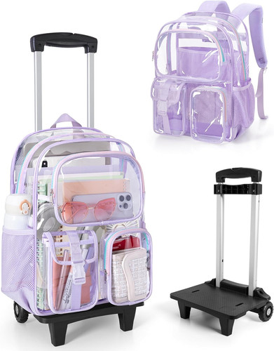 Rolling clear backpack - 17",