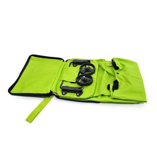 Folded tug bag - with, wheels