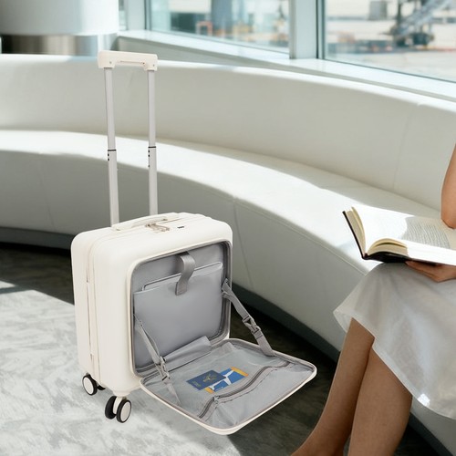 White boarding suitcase - 18",