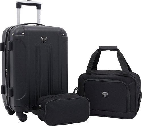 Piece luggage set - luggage, black